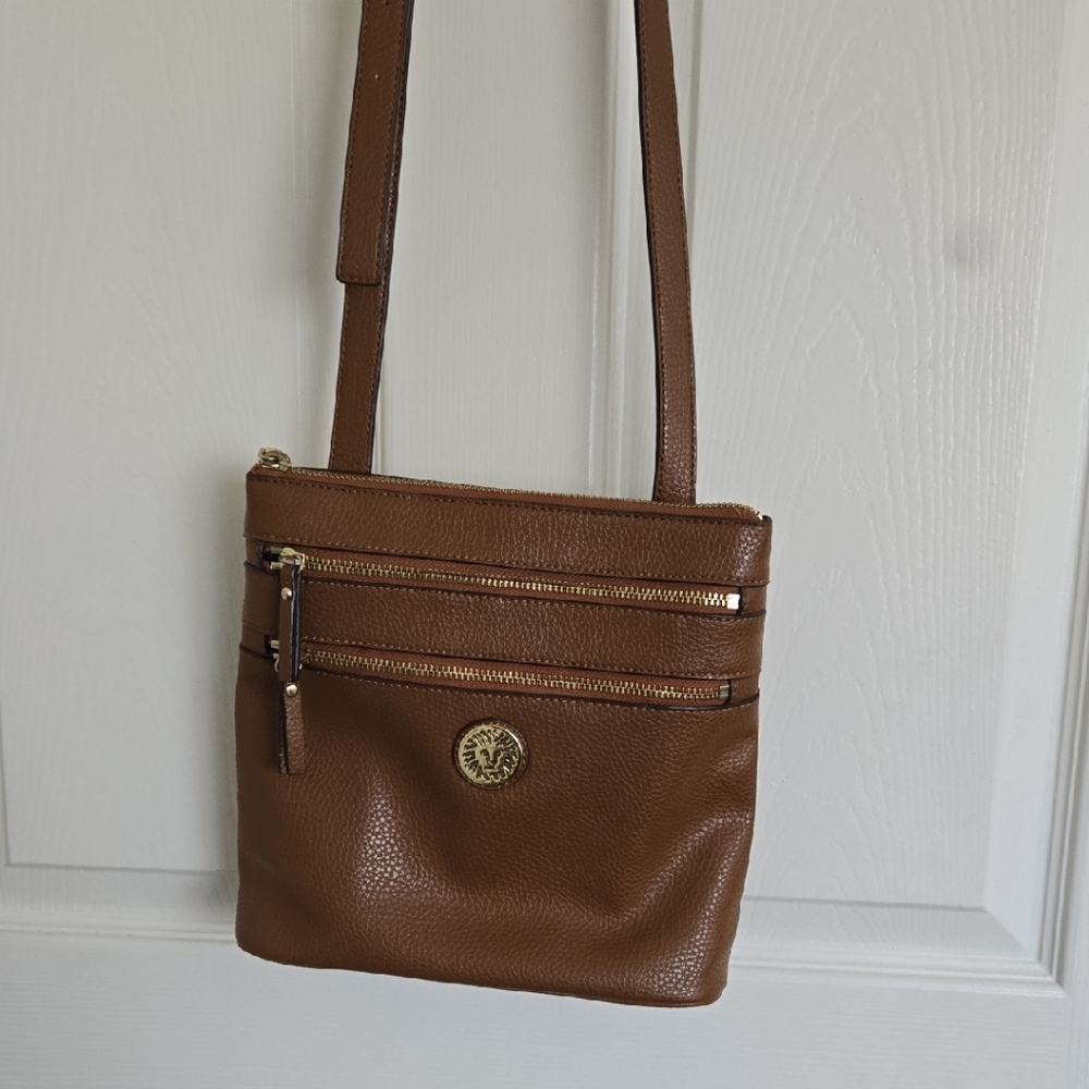 Anne Klein Brown Crossbody Bag